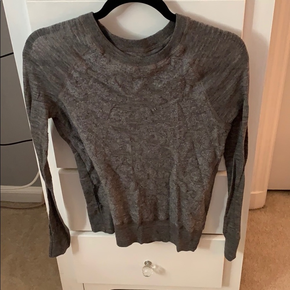 Grey long sleeve shirt